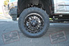 20x9 Fuel Krank D517 Black and Machined Wheels Mounted to 35x12.50x20 Toyo Open Country ATII Tires