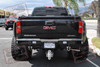 A Pair of Rigid Duallys and a Pair of Rigid 4" E-Series Lights Mounted in the Rear Bumper