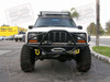 Front Tube Bumper w/TJM USA 9k Stealth Winch and Rigid Industries Dually D2 LED Lights