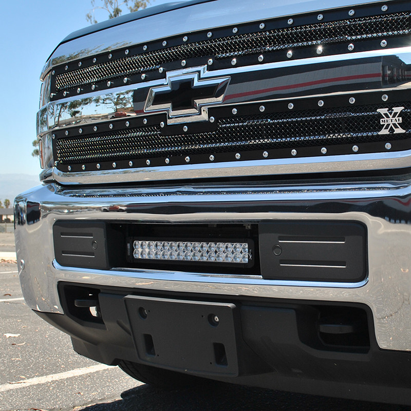 Center Bumper LED Light Mount 1519 Chevy Silverado 2500HD & 3500HD