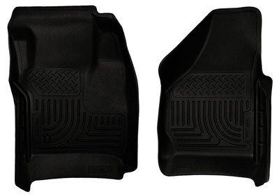 Husky Front Heavy Duty Floor Mats Black 08-10 F250/F350/F450 Superduty