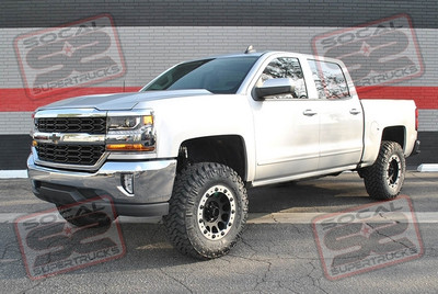 CST 4.5" Spindle Lift, ICON Vehicle Dynamics 2.5 Coil-Over Remote Reservoir Shocks, ICON Tubular Upper Control Arm, ICON 2.0 Rear Shocks and CST 2" Rear Lift Blocks.