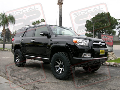 3" Readylift Spacer System, 17x9 Ultra "Crusher" Black/Machined Wheels Wrapped With 295/70/17 Toyo Open Country Mud Terrain Tires