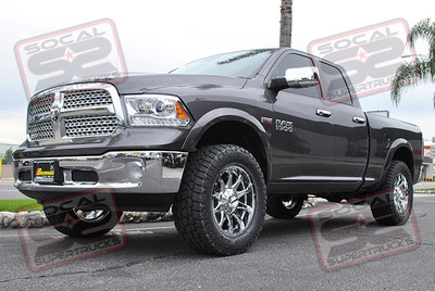 CST Performance Suspension 4" Spindle Lift with 1.5" Rear Lift. 20x9 Raceline Shift Chrome Wheels Mounted to 35x12.50x20 Toyo Open Country A/T II Tires