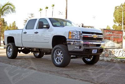 CST Performance Suspension 6" Lift System with Steering Stabilizer Upgrade, 20" Chrome MKW M81 Wheels with 295/60/20 Nitto TerraGrappler A/T Tires