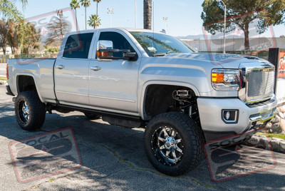 2019 GMC Denali 2500HD with CST 6" Lift and CST Dual Reservoir Front Shocks Installed