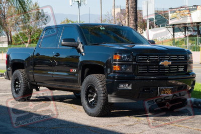 2015 Chevy Silverado 1500 - Icon Vehicle Dynamics - 2.5" Level - 17" Fuel Off-road Wheels - 33" Nitto Ridge Grappler Tires