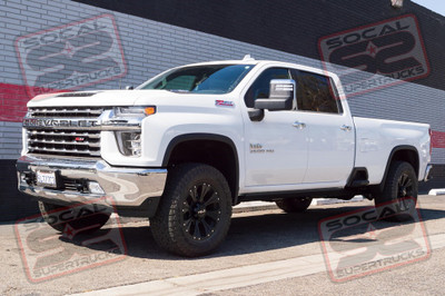 2021 Chevy Silverado 3500 HD SRW - 3" Level - Cognito / Fox - Helo Wheels - Falken Tires