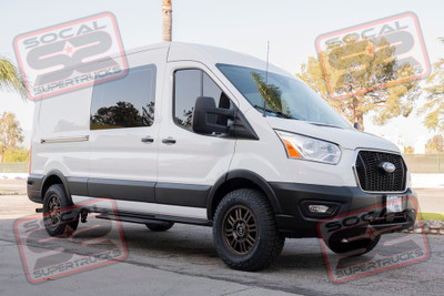 2021 Ford Transit 250 - Traxda - 2" Lift - Black Rhino Wheels - Falken Tires