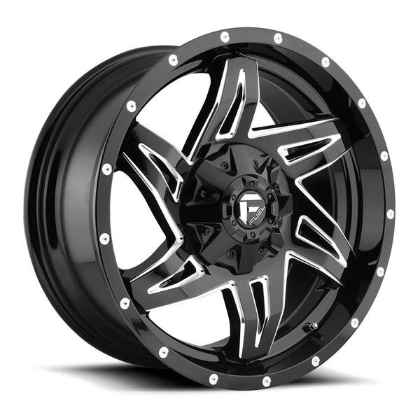 Fuel Rocker Fuel Rocker D613 Gloss Black & Milled 8x180