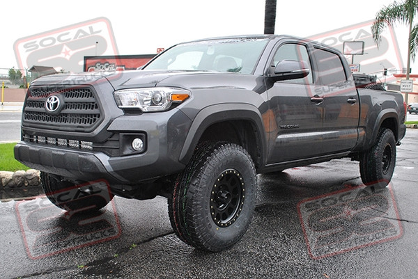 ReadyLift 2.25" Leveling Kit, 16x8 Method NV MR305 Matte Black Wheels Mounted to 285/75/16 Toyo Open Country A/TII Tires