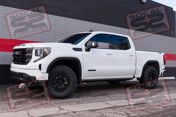 2023 GMC Sierra 1500 - Icon Vehicle Dynamics / King Shocks - King Shocks - AMP Research - Raceline Wheels - Falken Tires