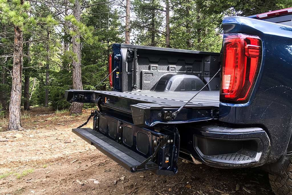 The MultiPro Tailgate Compatible B&W Hitch is a MUST HAVE for GMC