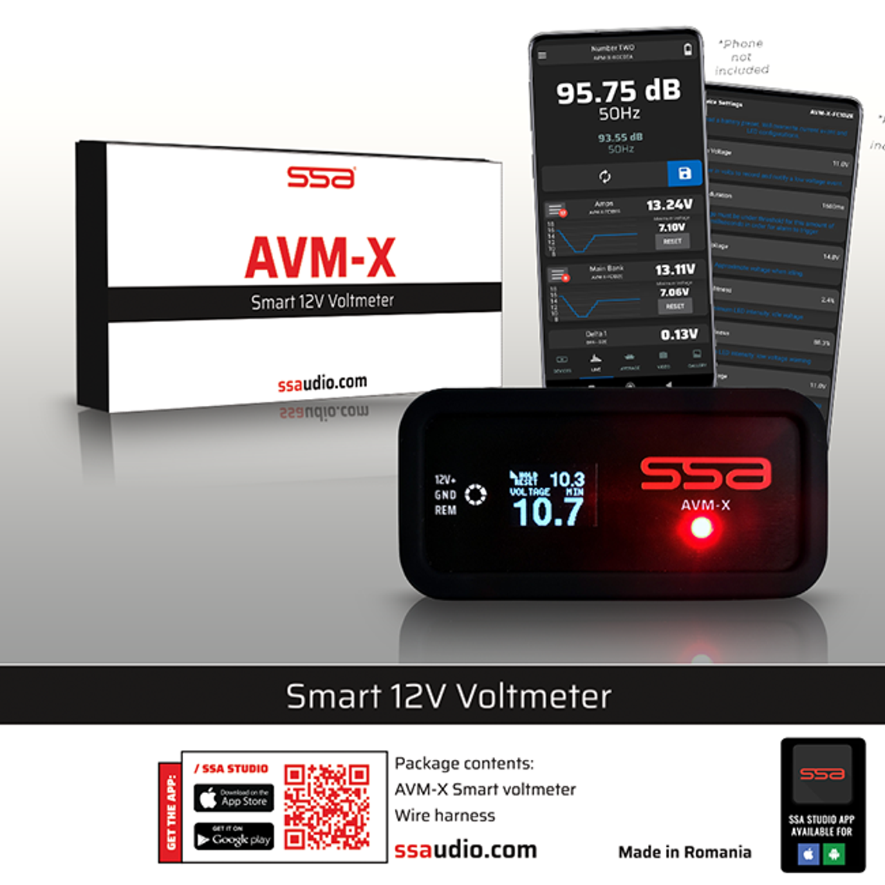 AVM-X Smart Voltmeter by SSA® - SSA® Online Car Audio Store