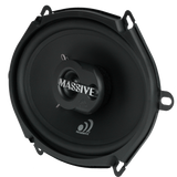 MX57 - 5"X7" / 6"X8" 2-WAY 50 WATTS RMS COAXIAL SPEAKERS by Massive Audio®