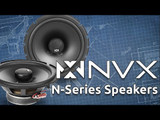 NVX 4" Coaxial Car Speakers with Silk Dome Tweeters