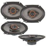 AS268P 6x8 inch 350 Watts Max 3-Way Car Audio Coaxial Speakers (2 Pairs) | APH-AS268P | in Speakers | Brand Alphasonik