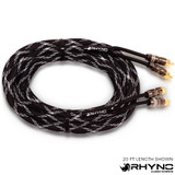 Rhyno 8000 Series Braided RCA Cables (Black) | RHYNO-RCA-8K-Black | in Electrical | Brand Rhyno Audio Works