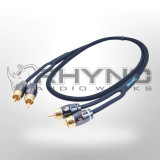 Rhyno 9000 Series Premium Braided RCA Cables (Matte Black)