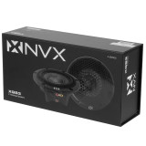 NVX XQS653KIT 700W Peak (350W RMS) 6.5" X-Series 3-Way Component Speaker System with Carbon Fiber Cones and 30mm Silk Dome Tweeters | NVX-XQS653KIT | in Speakers | Brand NVX Audio