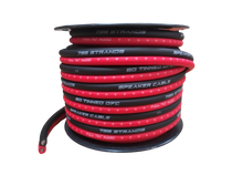 Full Tilt 8 Gauge Red/Black 50' Tinned OFC Oxygen Free Copper Power/Ground Cable/Wire