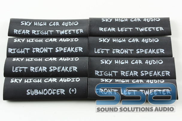 Left Rear Speaker Heat Shrink (Pack of 25) - Sky High Car Audio | Condition: New | Category: Electrical