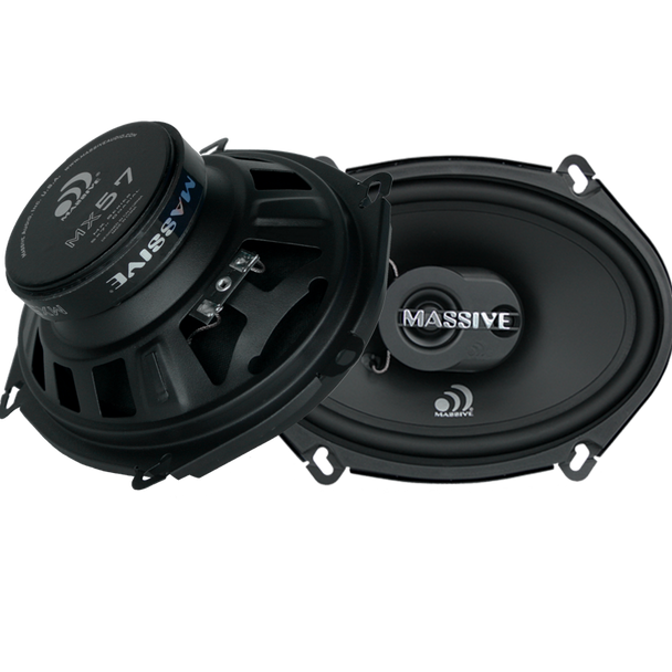 MX57 - 5"X7" / 6"X8" 2-WAY 50 WATTS RMS COAXIAL SPEAKERS by Massive Audio® | Condition: New | Category: Speakers