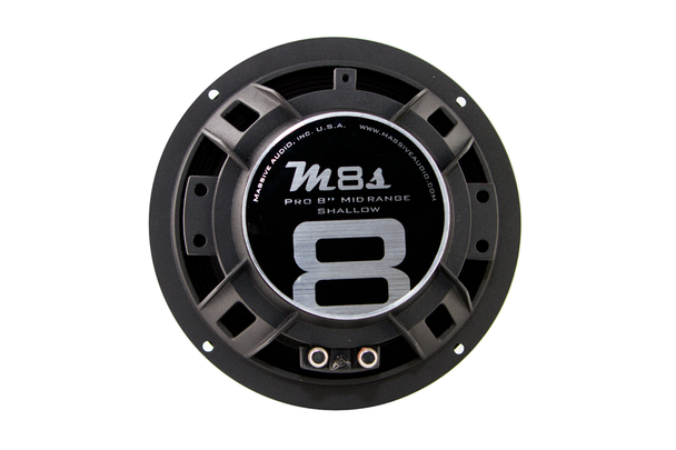 M8S - 8" 140 WATT 4 OHM MID-RANGE SHALLOW MOUNT SPEAKER by Massive Audio® | Condition: New | Category: Speakers