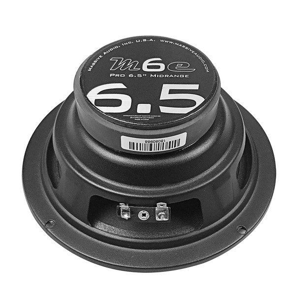 M6E - 6.5" 60 WATT 8 OHM MID-RANGE SPEAKER (HIGHER SQ FREQUENCIES) by Massive Audio® | Condition: New | Category: Speakers