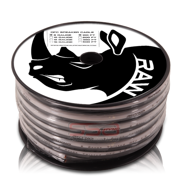 RHYNO 8 AWG Speaker Wire By the Foot Twisted OFC | Condition: New | Category: Electrical