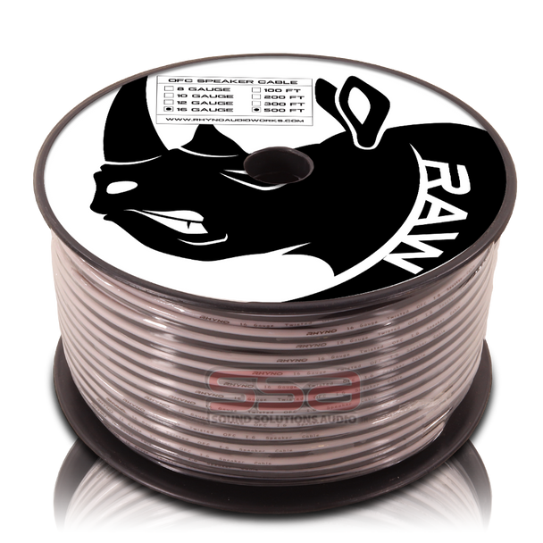 RHYNO 16 AWG Speaker Wire Twisted OFC 400ft Spool | Condition: New | Category: Electrical