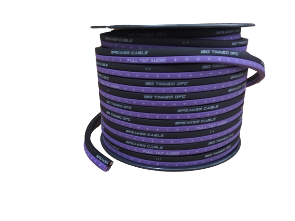 Full Tilt 12 Gauge Purple/Black 100' Tinned OFC Oxygen Free Copper Wire