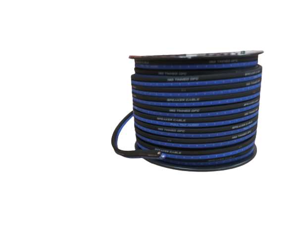 Full Tilt 16 Gauge Blue/Black 100' Tinned OFC Oxygen Free Copper Wire