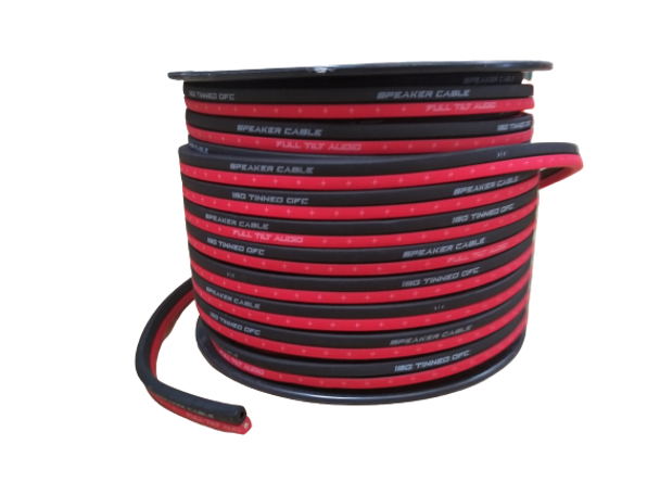 Full Tilt 16 Gauge Red/Black 100' Tinned OFC Oxygen Free Copper Wire