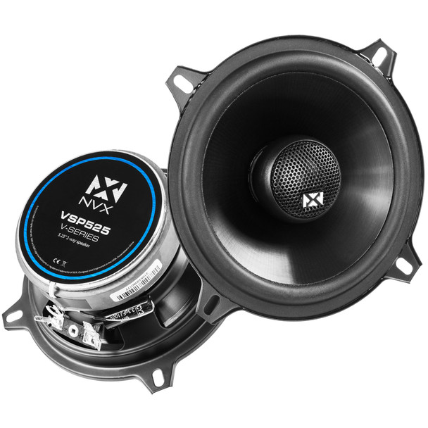 NVX 5-1/4" V-Series Coaxial Car Speakers with Silk Dome Tweeters | Condition: New | Category: Speakers