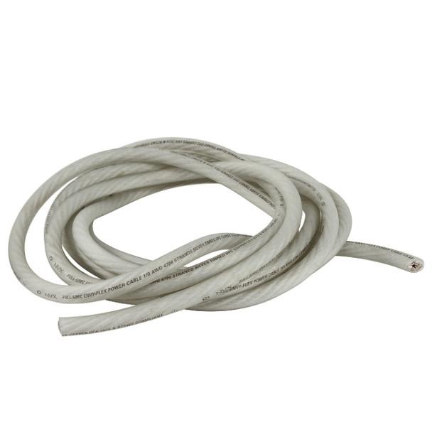NVX 1/0 AWG Power/Ground Wire in Frosted White (5 ft.) | Condition: New | Category: Electrical