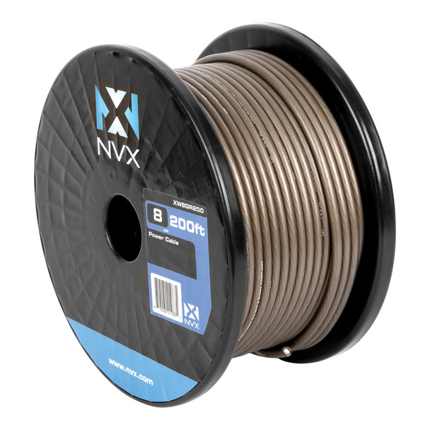 NVX 8 AWG Power/Ground Wire in Metallic Gray (200 ft.) | Condition: New | Category: Electrical