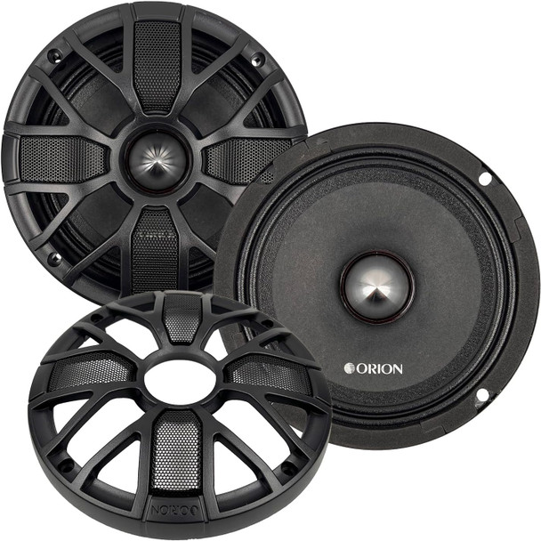 Orion XTR XSM655SL Ultra Efficient Slim 6.5” Mid-Range Bullet Loudspeakers W/Grills 4 Ohm | Condition: New | Category: Speakers