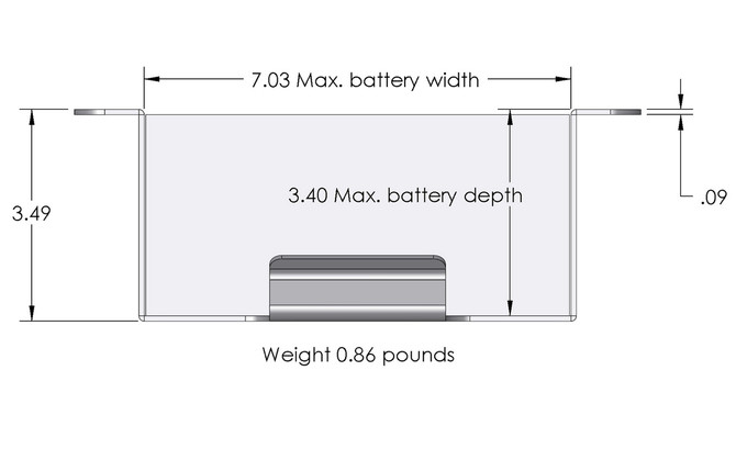 545 Stamped Aluminum Side Mount Box W/O Window