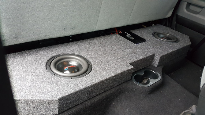 Dodge 02-18 Quad/Crew Cab Subwoofer Box with recessed baffle. | Condition: New | Category: Enclosures