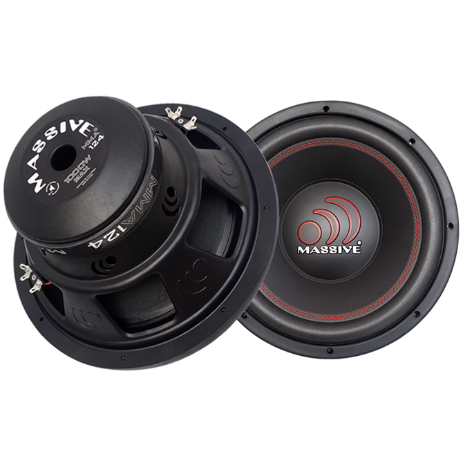 MMA124 - 12" Dual 4 Ohm 500w MMA Series Subwoofer by Massive Audio® | Condition: New | Category: Subwoofers