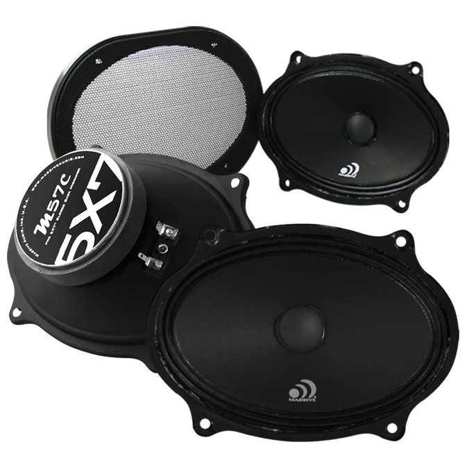 M57C - 5"X7" 70 WATT 8 OHM MID-RANGE CLOSED BACK SPEAKER by Massive Audio® | Condition: New | Category: Speakers