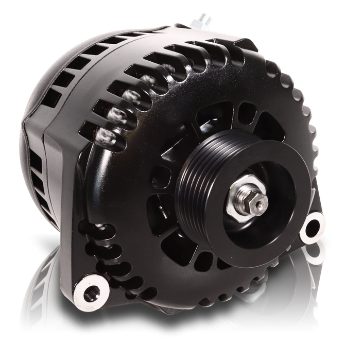 240 Amp 6 Phase 88-95 GM Truck High Output Alternator Black Finish