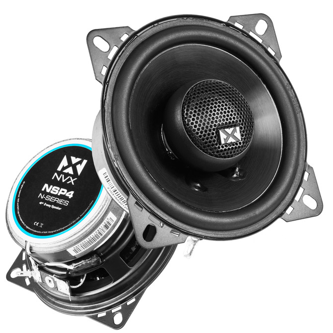 NVX 4" Coaxial Car Speakers with Silk Dome Tweeters | Condition: New | Category: Speakers