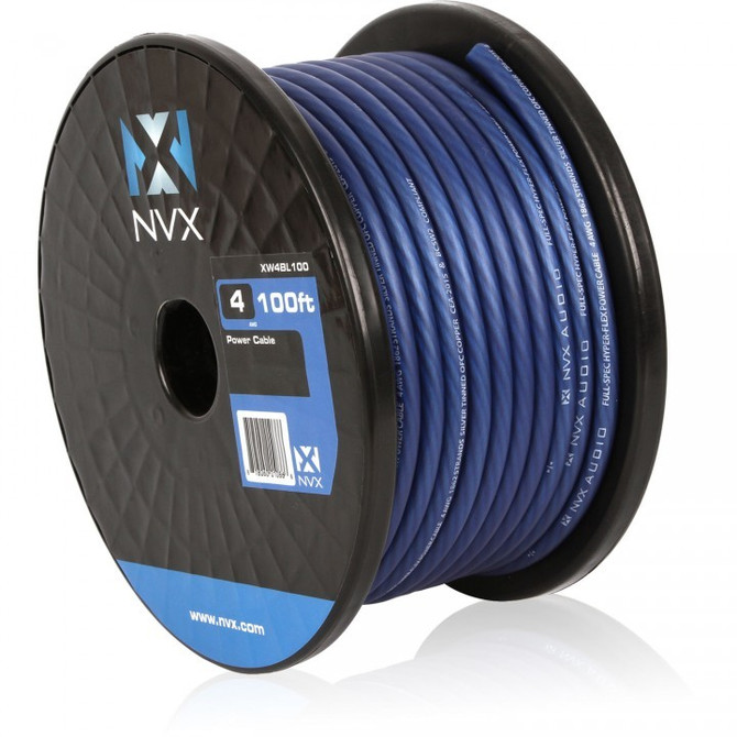 NVX 4 AWG Power/Ground Wire in Metallic Powder Blue (100 ft.) | Condition: New | Category: Electrical