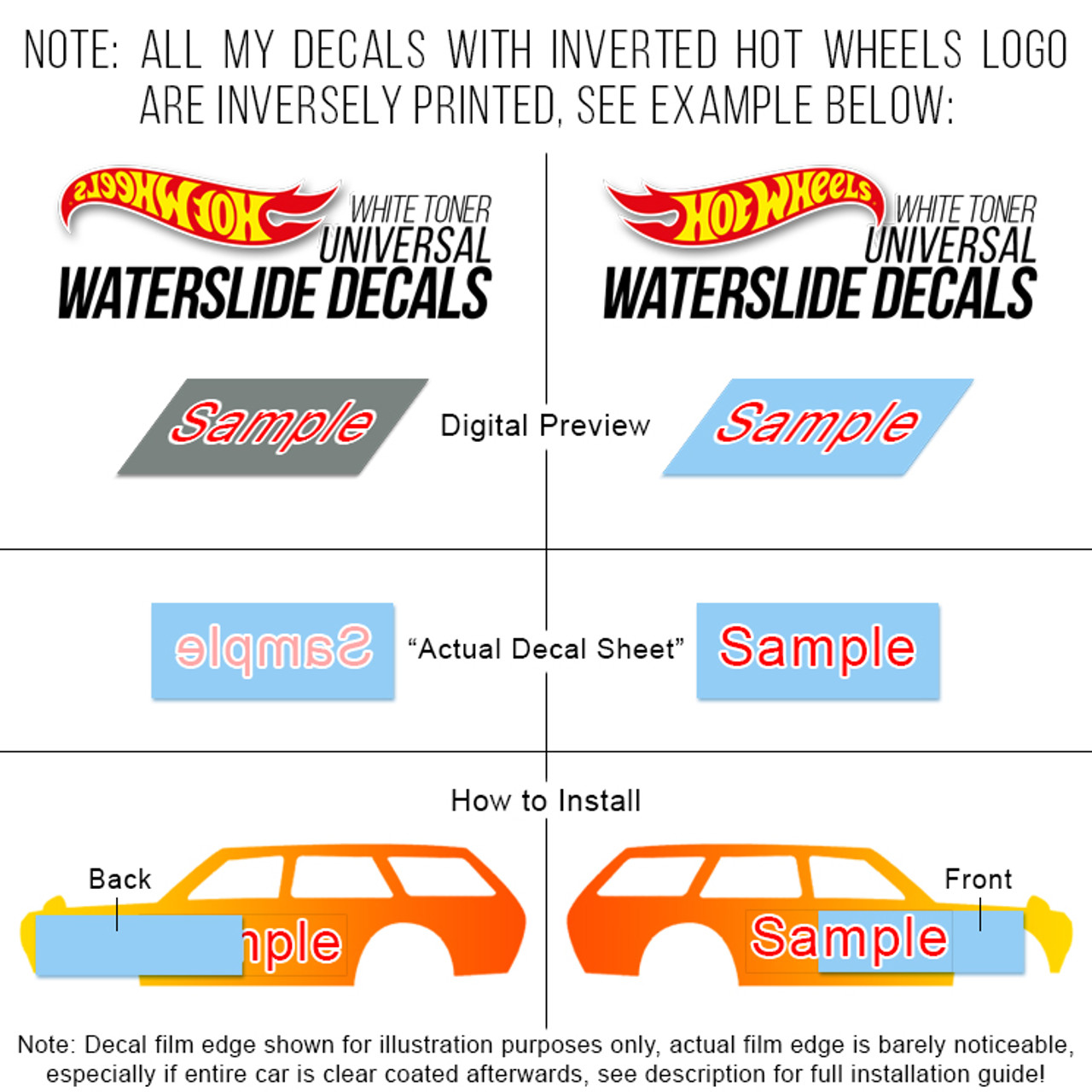 Icon Decal 6 (Tail light decal) - Heat Wave Visual