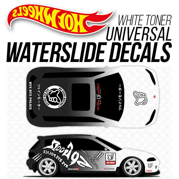 164DecalS Japan NO GOOD Team Waterslide Decals – 1:64 Scale, Multi-Color, For All Cars, Type #098