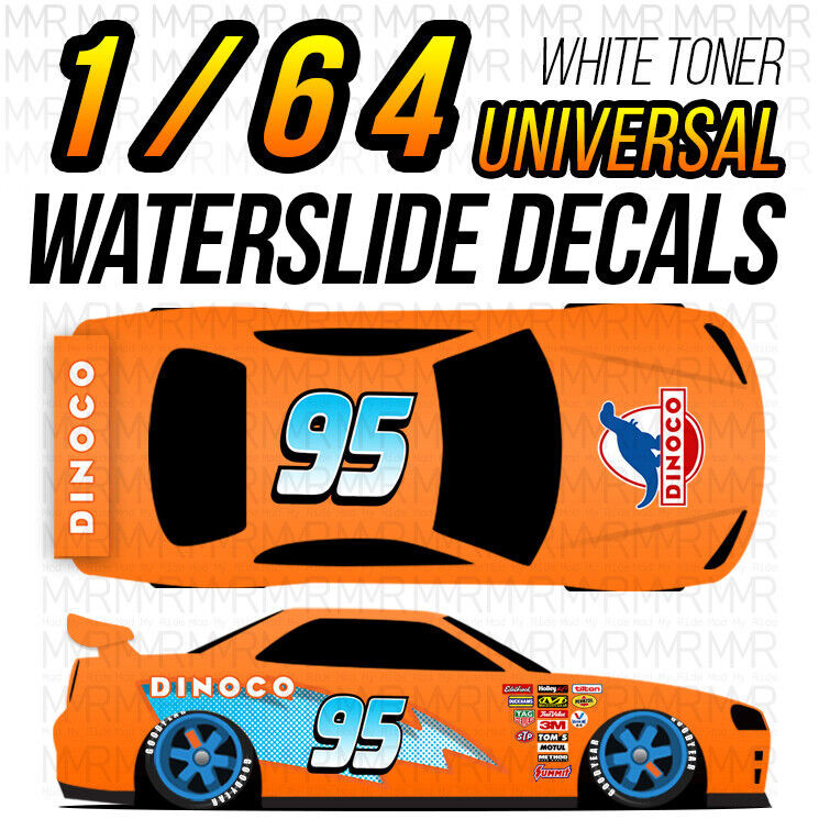 Flonz Pegatinas Para Deslizar El Agua (4 Unidades, 65 X 90 Mm, Cada Uno), Tobogán De Agua ~ Lunares Vintage ~ Waterslide Decals