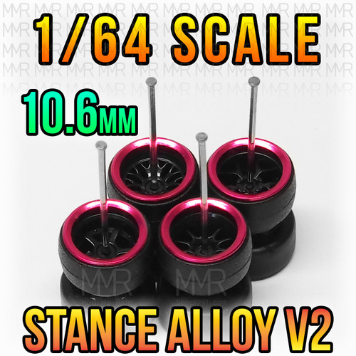 PINK CHROME / BLACK - STANCE ALLOY v2 Wheel Set