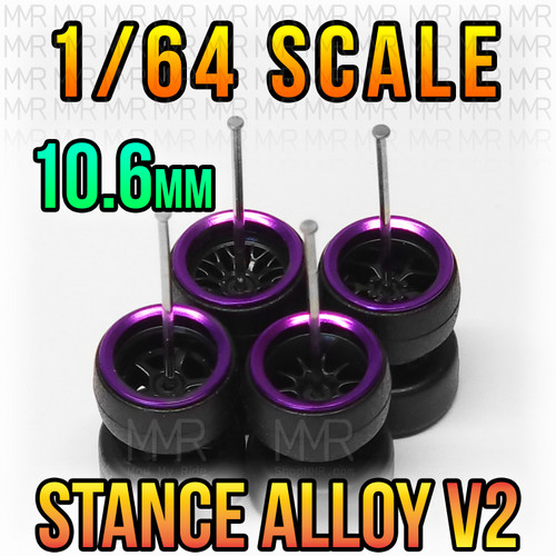 PURPLE CHROME / BLACK - STANCE ALLOY v2 Wheel Set